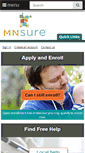 Mobile Screenshot of mnsure.org